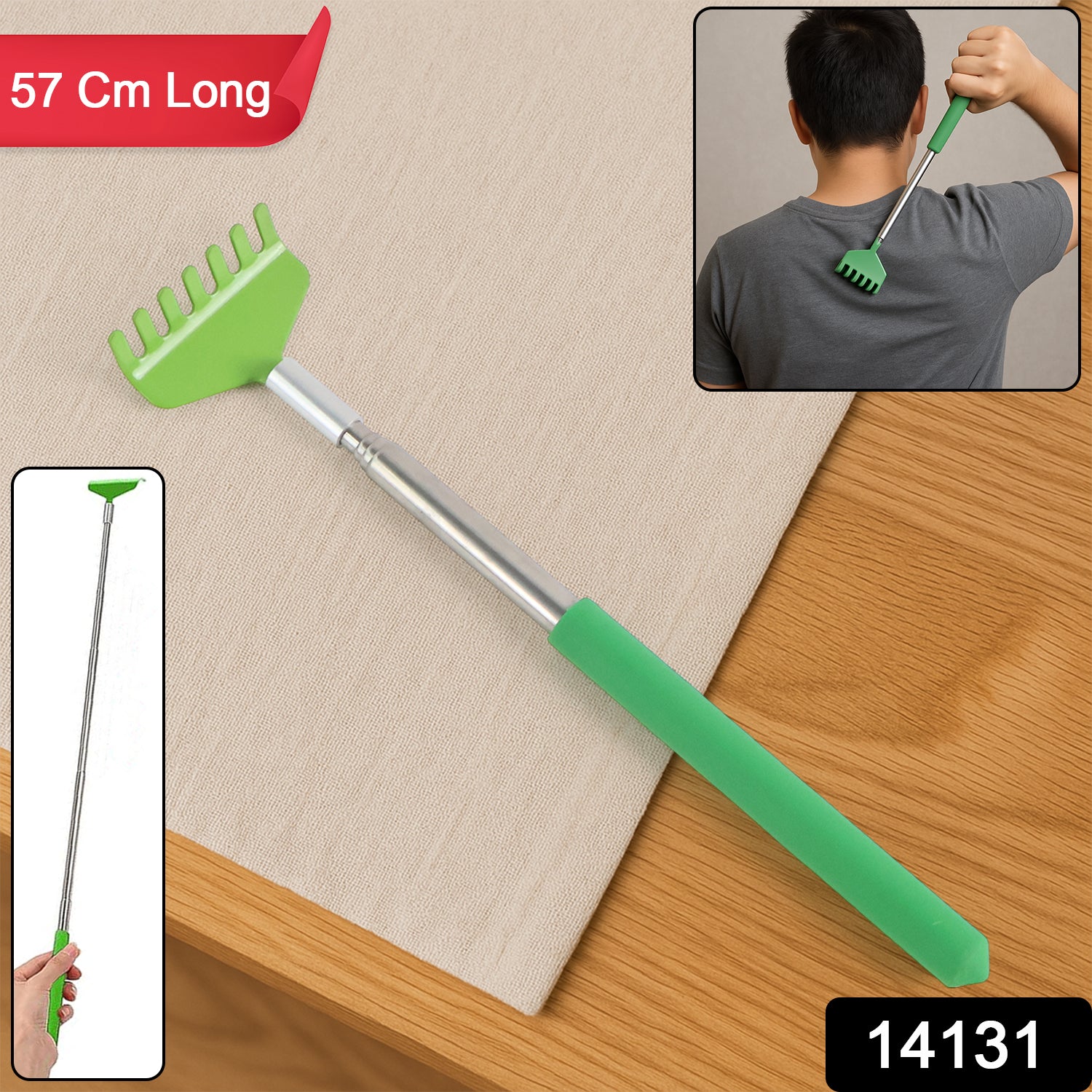 Khujli Stick  57 Cm Long Telescopic Back Scratcher (1 Pc) Khujli Stick  57 Cm Long Telescopic Back Scratcher (1 Pc)